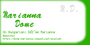 marianna dome business card